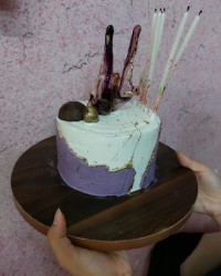 با تاخیر ۵،۴ زادروزم مبارک کیک فالت لاین گسل با اموزش های خوب استاد سراجی