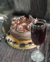 کیک روسی با گاناش فرم گرفته