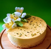 چیز کیک زعفرانی