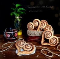 نان رول دارچین قلبی