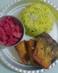 پلو شوید و ماهی