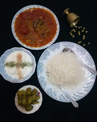خورشت غوره بادمجان
