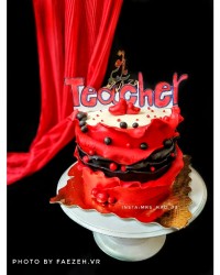 رافلِ قرمزِ جذاب.بدون فر