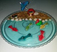 ژله بلوبری (طرح ساحل دریا)