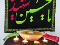 کاچی پرچم متبرک به ضریح سیدالشهدا علیه السلام