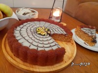 کیک نسکافه وگردو...