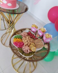 تدارکات جشن دندونی دخترم سینی مزه