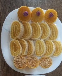 حلوا زعفرانی رولی