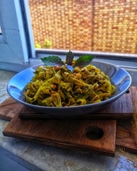 پاستا مرغ و سبزیجات♥