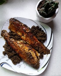 ماهی قزل آلا شکم پر