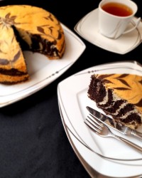 کیک زبرا پنبه ای
