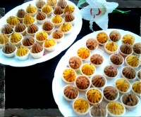 حلوا نسکافه ای و زعفرانی