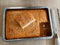 کیک تخته ای نارگیل و کشمش