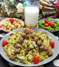 نخود فرنگی پلو