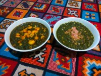 قلیه میگو و قلیه ماهی مامان پز و سالاد خواهرم