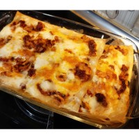 لازانیای گوشت و قارچ