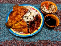 سبزی پلو باماهی