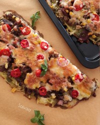 پیتزا با کراست سیب زمینی