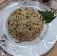 شوید پلو با مرغ