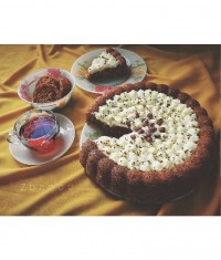 کیک هویج گردو کافی شاپ