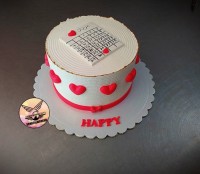 کیک زیبای عاشقونه