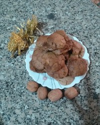 کوکی سیب و گردو و کشمش