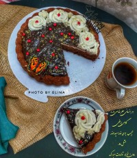 تارت کیک شکلاتی مالاگا (کافی شاپی)