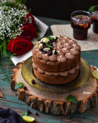 کیک نوتلا با کرم نوتلا