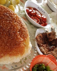 کته با کباب تابه ای ساده