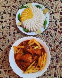 خورشت قیمه با مرغ