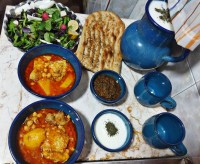 آبگوشت ومخلفات دلبرش