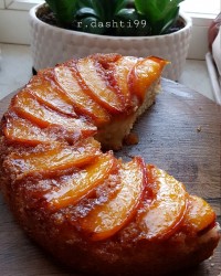 کیک_برگردان_شلیل