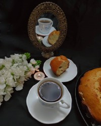 کیک کارامل واسانس قهوه