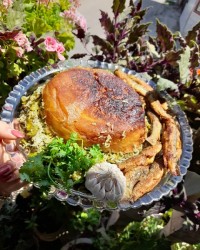 باقلی پلو و ماهی کولی سرخ شده