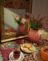 شیرینی برنجی السلام علیک یا علی ابن موسی الرضا