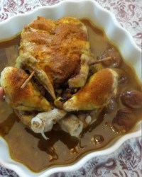 مرغ شکم پر بدون فر