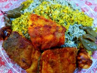 پلوسبزی با ماهی