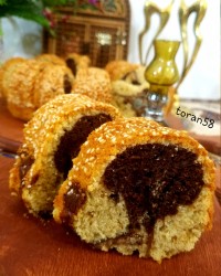 کیک موکا کنجدی