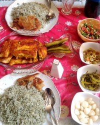شوید پلو با ماهی