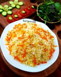 پلو هویج با حضور کاکلی