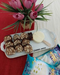 شیرینی موزائیکی بدون فر