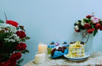 کیک عریان اولین تجربه خامه کشی من