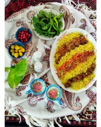 پلو نخود فرنگی