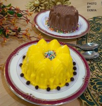 دسر شیر عسلی (کاکائویی و زعفرانی)