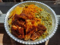 سبزی پلو باماهی