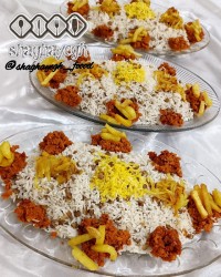 عدس پلویی ک برای مهمونامون آماده کرده بودم