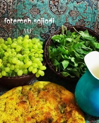 فتیر با انگور عصرونه دلچسب