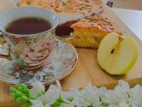 کیک اسلایسی سیب و دارچین تابه ای