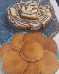 کیک زبرابا پنکیک خوشمزه
