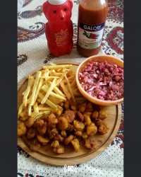 میگو سرخ شده